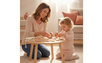 Wooden Lacing Toy Natural Wood Lacing Toy with Wooden Beads for Children