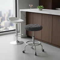 Round Stool Cover Thickened Stool Seat Cover Soft & Comfortable Elastic Round Seat Protector for Salon, Restaurant, Hotel