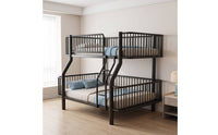 Space Saving Bunk Bed Frame with Ladder Noise-Noiseless Bunk Bed Frame Safe Furniture Sturdy for Children, Teens, Students, Shared Bedroom, Dorm Room