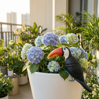 Resin Toucan Colorful Toucan Ornament Detailed for Balconies, Patios