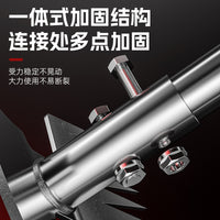 除草器高硬度不锈钢双头园艺耙厚一体成型锋利省力长柄防滑多用途