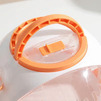 Portable Hamster Cage and Small Pet Carrier, Round Shape Travel Hamster Cage with Transparent Lid, Outdoor Use Small Pet Travel Carrier Case