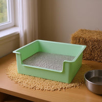 Mesh Tray Litter Box Sturdy Plastic Bunny Potty Tray Even Edges