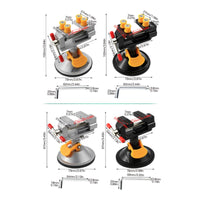 Suction Cup Vise Compact Size 360 Degree Rotating Vise Aluminum Body for DIYers