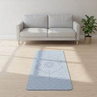 Textured Exercise Mat with Carrying Strap Long-Lasting Exercise Mat with Strap Portable Lightweight for Stretching