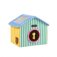 Foldable Feline House Cozy Pet Furniture Rope Accents