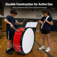Stainless Steel Snare Drum for School Bands and Orchestras, 13-25 Inch