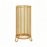 Mesh Umbrella Stand Curved Legs Umbrella Stand with Water-Collecting Tray Easy