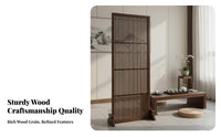 Modern Asian Design Freestanding Cutout Panel Serene Aesthetic Partition Wall Easy to Clean Privacy Screen for Interior Designers, Apartment Dwellers, Business Owners, Entrance Hall, Restaurant, Bedroom