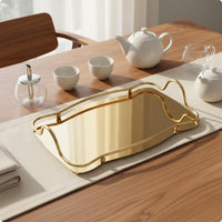 Atmosphere Shape Tray Food Grade Mirror Tray Easy to Clean Accessory for Table Display