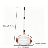 Adjustable Tennis Ball Collector with Telescopic Handle Easy to Use Portable Tennis Ball Picker Upper Sturdy Nonslip for Training Sessions