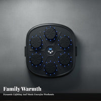 Music-Synced Boxing Machine Interactive Workout Smart Boxing Machine LED Score Display Wall Mounted Punching Target for Adults, Family