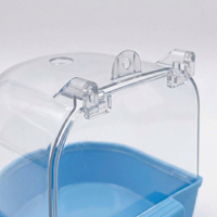 Transparent Bird Bath Cage, Non-Slip Bird Bath for Cage, External Bird Bath, Bird Cage Shower, Small - Image 10