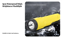 Safety-Rated Resistant Illuminating Flashlight Water Resistant Double Lamp Work Glow Professional Waterproof Torch Replaceable