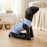 Female Cat Recovery Suit with Tie Back Closure, Sleeveless Spay Surgery Suit for Post Surgery Cat Wear, Breathable Anti-Lick Four-Legged Design