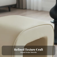 Button-Tufted Low Stool Multi-Functional Footrest adaptable Use for Homeowners