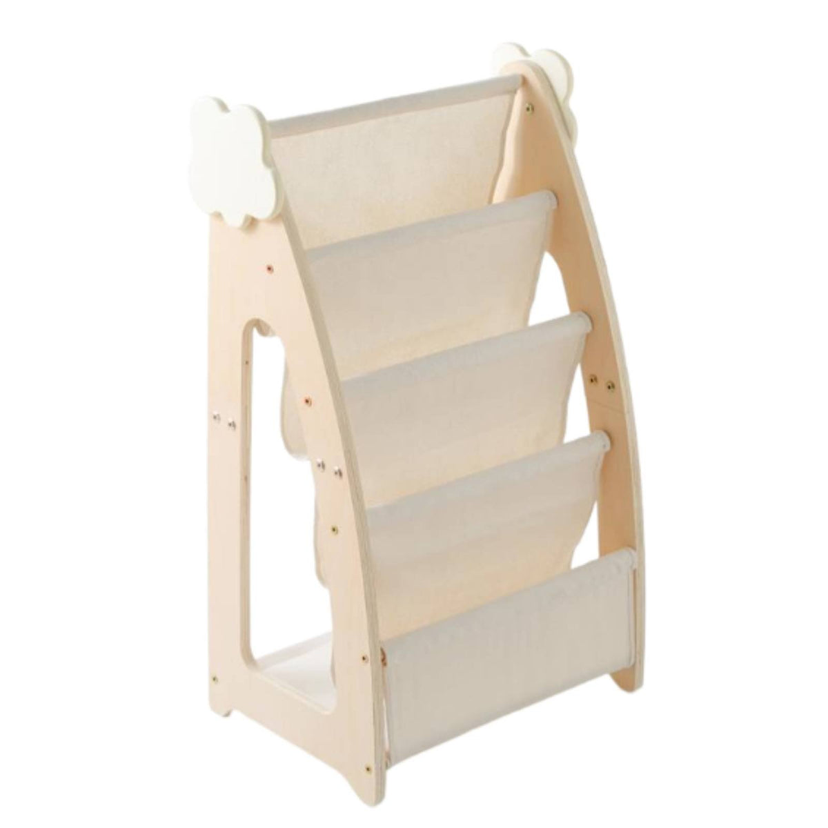 Kids Bookshelf Cabinet Wood Wooden Kids Bookshelf Book Display Organizer Young Child Bookcase for Little Ones, Playroom