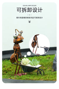 Iron Ant Succulent Planter Ornament for Home and Garden