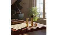 Gold Finish Tenor Sax Mouthpiece Set Easy to Install Tenor Sax Mouthpiece Fast Reactivity Music Instrument Accessory Bright Sound for Beginners, Practice, Performance