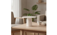 Marble High Tray Sculptural Marble Pedestal Stand Elegant for Hosts, Tea Lovers