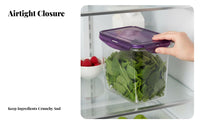 5L Rectangular Food container Large Capacity Storage Box Included for Meal Preppers