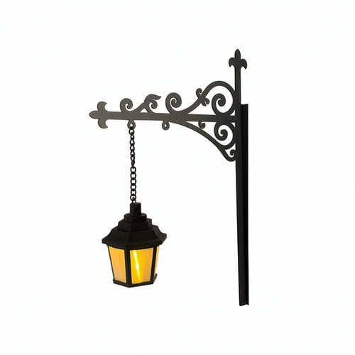 Bookshelf Light Compact Wall Lamp with Chain Matte for Bedroom