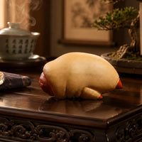 5 Pieces Yixing Clay Infused Beverage Pet Handmade Pig Figurine Cute