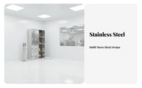 Rust-Resistant Stainless Steel Locker Sturdy & Long-Lasting Multi-Door Personnel Locker Heavy Duty Industrial Changing Cabinet Easy to Clean for Employees, Business Owners, Factory, Workshop, Bathroom, Hospital