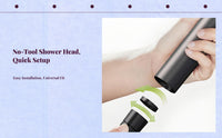 High-pressure handheld shower head