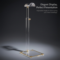 Adjustable Acrylic Handbag Display Stand Holder, Clear Purse Handbag Organizer for Retail Display, T - Image 2