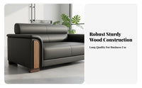 contemporary minimalist Design Business Couch and Table set Comfortable Backrest sectional Sofa Set high-density foam Foam Office Furniture long-lasting Construction for Clients, Interior Designers, Waiting Room, Hotel Lobby