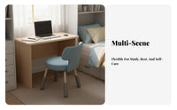 Armless rotating Chair Support Armless Upholstered Caster Chair for Adults