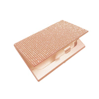 Rhinestone Card Holder with Latch Slim Business Card Holder Compact Pocket Metal Case Long-Lasting for Meetings