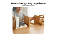 Expandable Desktop Bookshelf Simple Design Office Furniture Space Saving