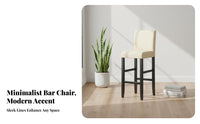 High Stool with supportrest Sturdy Frame High Chair with supportrest Non-Slip Feet