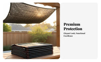 Dark Mesh Heat Insulating Cloth Reinforced Edges Shade Netting for Garden, Pool
