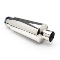 Stainless Steel Racing Exhaust Pipe Muffler Burnt Blue Tailpipe