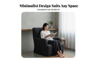 Japanese Wabi-Sabi aesthetic Armless Floor Sofa Removable and cleanable Cover Lounge Chair Designer Inspired Indoor Furniture Minimalist Design for Guesthouse Owners, Apartment Dthis productllers, Balcony, Living Room, Bedroom, perusing corner