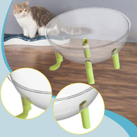 Transparent Cat Bed Easy to Hygienic Area Capsule Cat Lounger Stable 4-Leg Design Pet Furniture for Summer