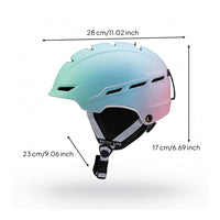 Ski Helmet Adjustable Helmet with Eyewear Strap Ventilated Removable Liner for Adults, Skiing, Snowboarding