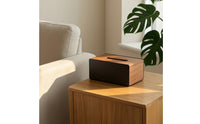 Tissue Box with Wood Body Rectangular Tissue Box Holder Sturdy for Office