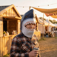 Shark Head Hood Scary Shark Hood Lightweight for Masquerades, Stage Performances