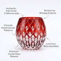 Kiriko-style Crystal Whiskey Glass, 201-300ml