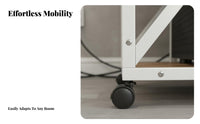 Multifunctional Multi-Tier Equipment Rack Ventilated-Air Design Mobile Amplifier Stand Space Saving Mobile AV Media Stand Heavy Duty Steel Frame for Audiophiles, Living Room, Office