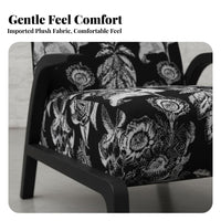 Woven Rope Armchair Wabi-Sabi Design Accent Chair Minimalist Aesthetic Sturdy Wood Frame for Homeowners, Living Room