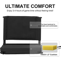 Portable Oxford Fabric Folding Chair for Outdoor Stadium and Camping
