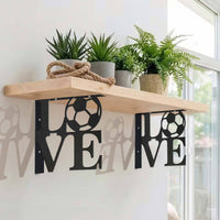 Iron Wall-Mounted Triangular Bracket with Anchor Pattern for Shelves