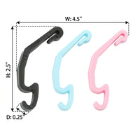 Small Animal Cage Clips and Pet Cage Fasteners, Small Pet Cage Hardware, Mixed Color Cage Connectors for Secure Fastening Use