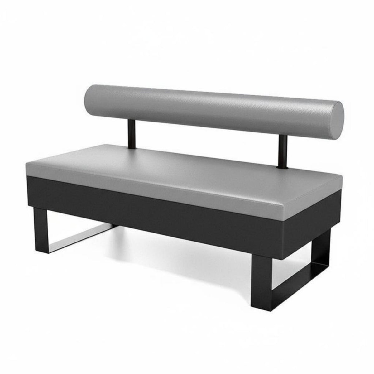 Upholstered Booth and Chair Combo Minimalist Design Padded Dining Seat Sturdy Construction High-Density Foam for Milk Tea Shop