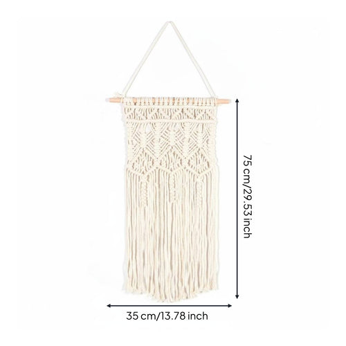 Woven Tapestry Wall Hanging Minimalist Cotton Cord Wall Hanging Easy to Hang